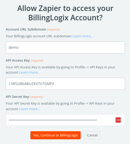 Connect Your BillingLogix Account to Zapier